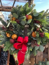 Traditional Christmas Door Wreath