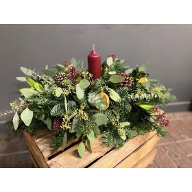 Natural Festive Table Arrangement