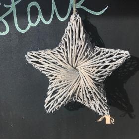 Star Shaped Grey Door Wreath